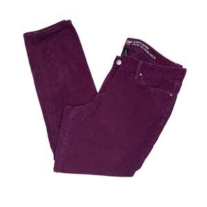 Gap Always Skinny Ruby Wine Corduroy Cotton Blend Jeans Women’s Size 16 W38 L29